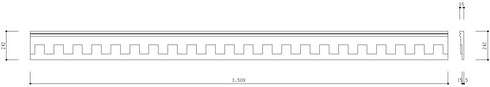 U242-35D | 廻り縁 | PUF | 無塗装品